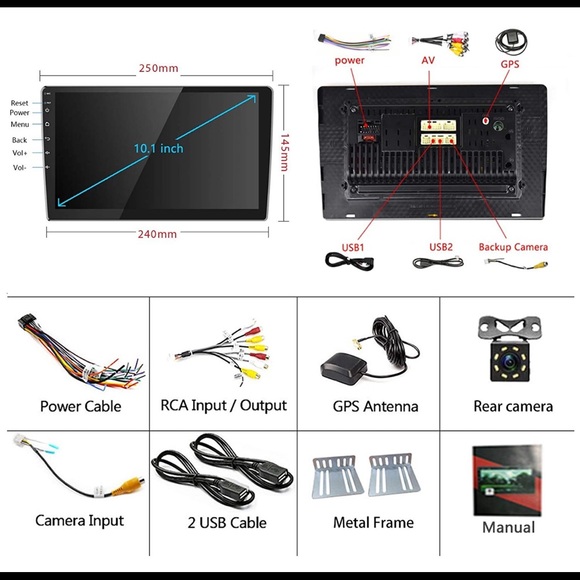 2022 New 10 inch Touchscreen Bluetooth Stereo GPS Entertainment system - Picture 12 of 14